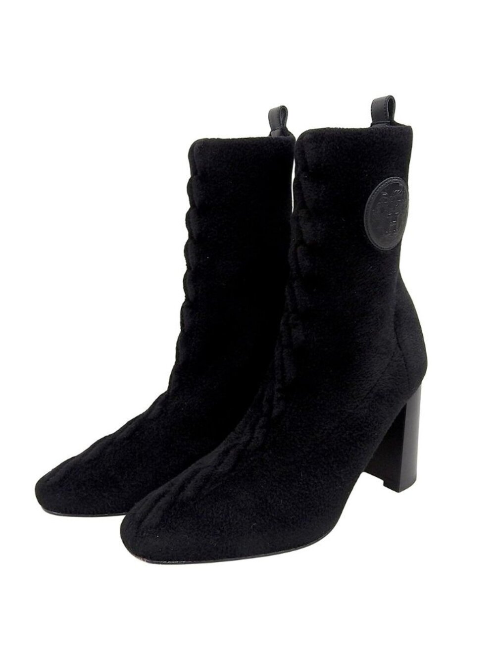 Hermes Jenna 90 Short Boots Black